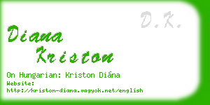 diana kriston business card